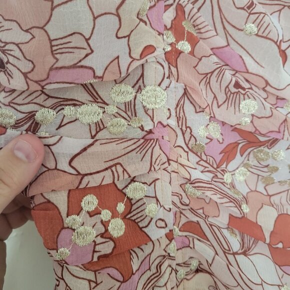 NEW BTFL-Life Women's Large Terra Cotta Ruched Mini Dress Large - Picture 6 of 15